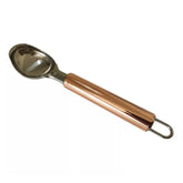 Colher de Pegar Sorvete Pegador Sobremesa Cozinha Aço Inox Rose Gold Cook Style - 17,5 cm - Ela Decora